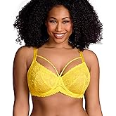 HSIA Minimizer Bras for Women Full Coverage, Unlined Lace Sexy Plus Size Underwire Bra for Large Breasts