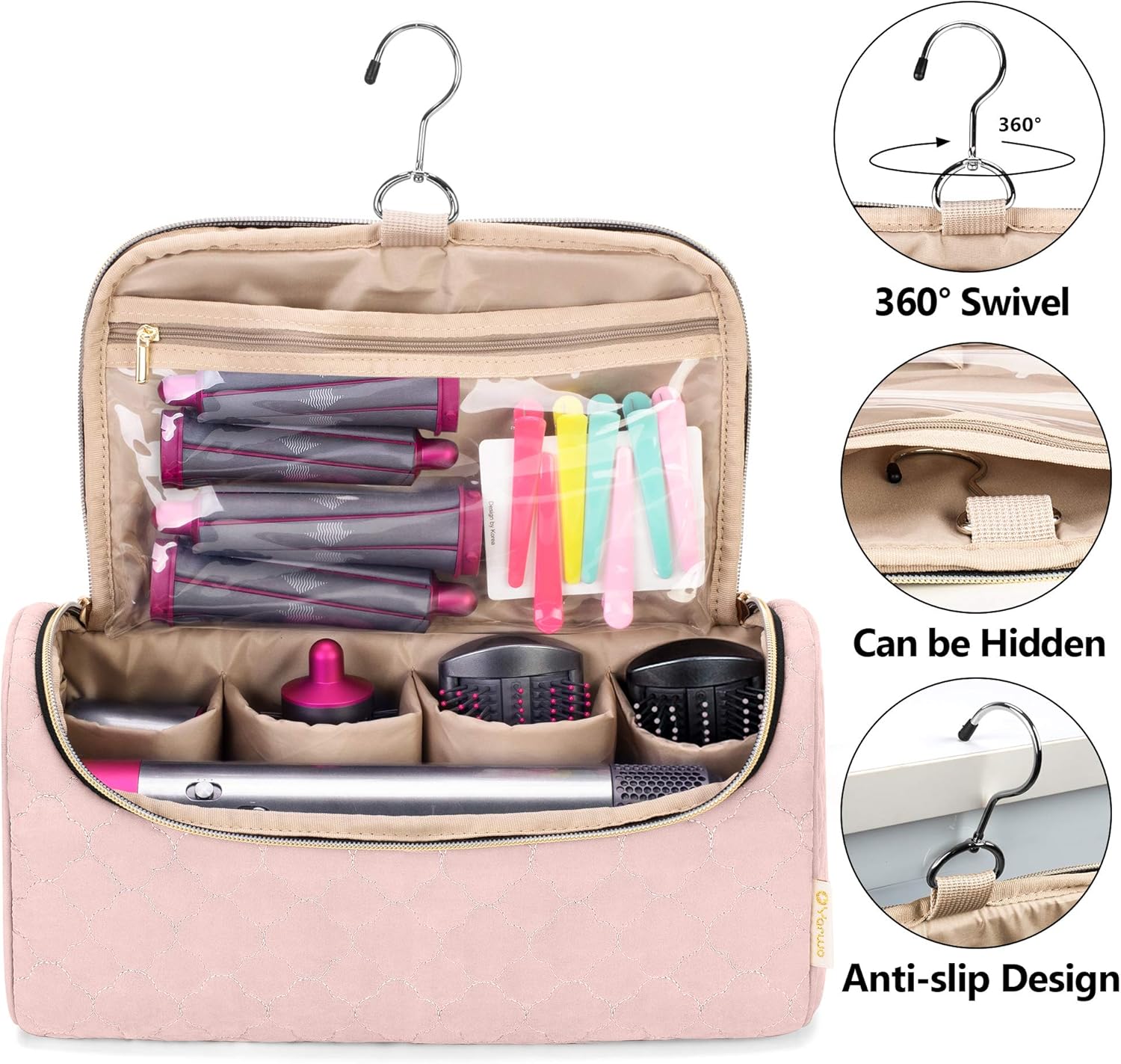 Yarwo Travel Organsier Bag Compatible with Dyson Airwrap Styler Complete - Image 4