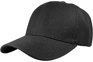 Gelante Adult Plain Baseball Cap Hat Classic Adjustable Size for All Seasons