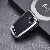 OATSBASF Car Key Case Cover for VW Golf 7 Polo Tiguan Skoda MK7 3 Button Silver view 3