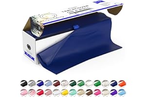 Grandipity Plastic Tablecloth Roll - 54" x100' Navy Blue Disposable Table Cloths for Parties with Cutter Box - Cut to Size Ta