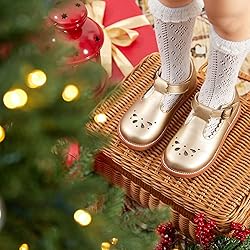 Felix & Flora Toddler Little Girl Gold Mary Jane