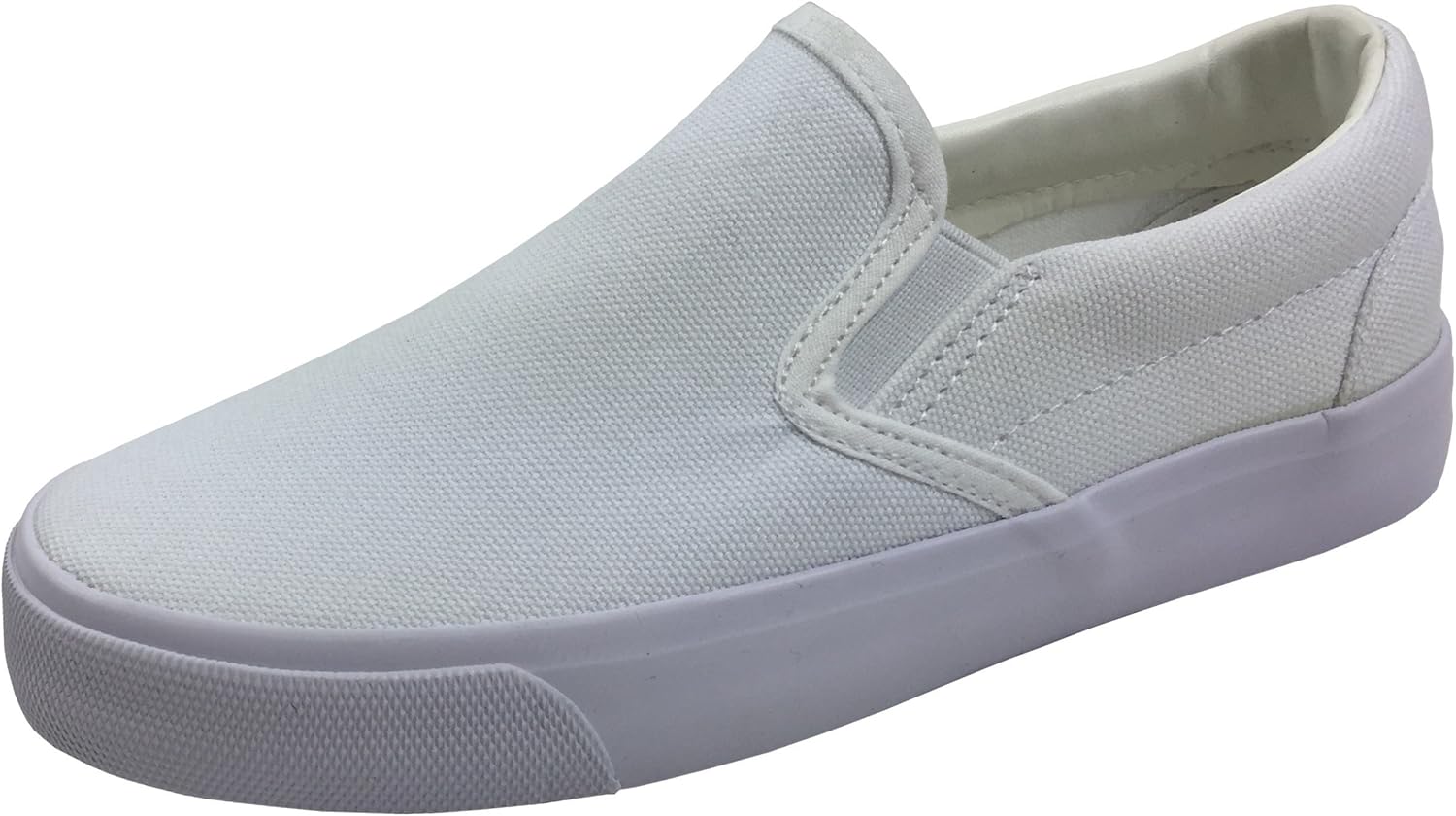 white slip on tennis shoes