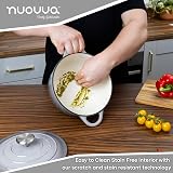 Nuovva Enamelled Cast Iron Dutch Oven Pot 2.1 Qt with lid 20cm Grey view 6