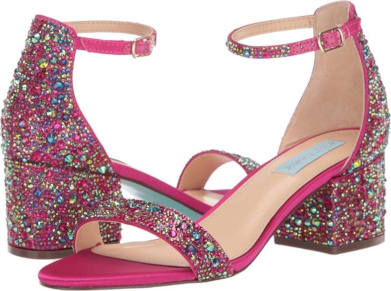 blue by betsey johnson mari heeled sandal