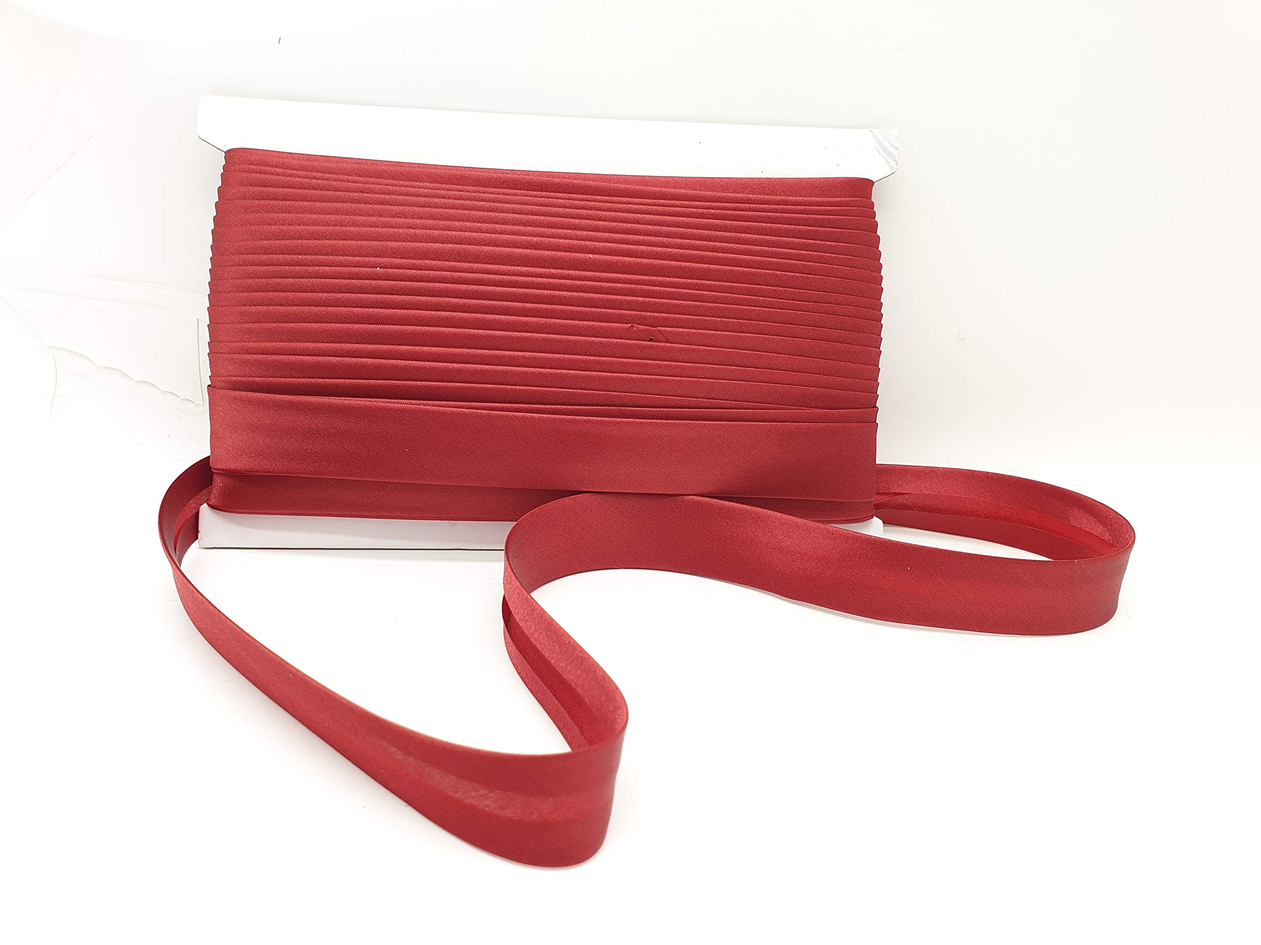 20mm Satin BIAS Binding Available in 24 Colours 23 METRES ROLL by MNJ-TRIMMINGS(Mehroon)