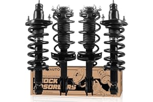 KUIPERAUTO Front and Rear Complete Strut Coil Spring Assembly Compatible for Honda CR-V 2007 2008 2009 2010 2011 (Set of 4) 11605 11606 172497R 172497L