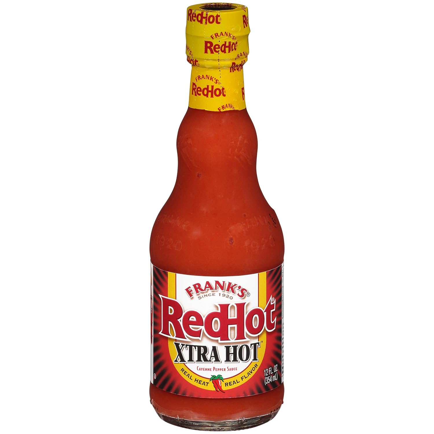 Amazon Com Frank S Redhot Xtra Hot Cayenne Pepper Sauce 12 Fl Oz Grocery Gourmet Food