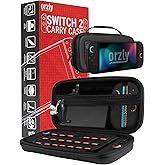 Orzly Case Compatible with Nintendo Switch 2 Protective Carry Case (2025 Model) with Screen Padding, Game Card microSD Pockets for Console and Accessories Screen Size 7.9" - Gift Boxed