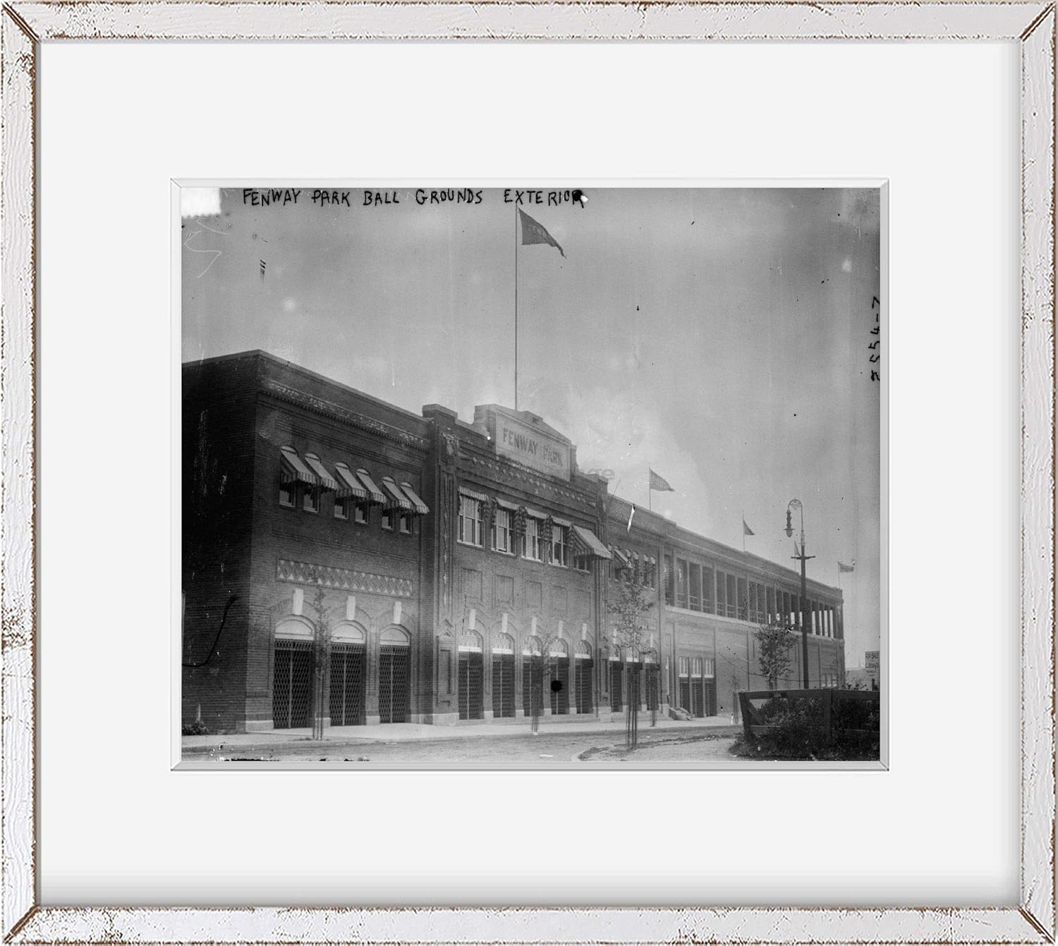 Photographs - INFINITE PHOTOGRAPHS between 1910 and 1915 photo Fenway Park exterior Vintage Black & White Photog c2
