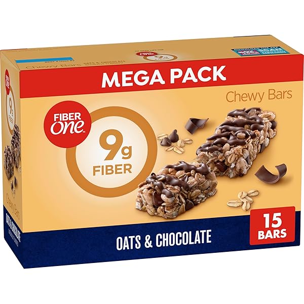 FIBER ONE CHEWY BARS, OATS AND CHOCOLATE, FIBER...