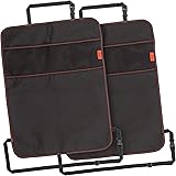 Lusso Gear Heavy Duty Kick Mats (2 Pk) - Back Seat Protector, Sag Proof, Waterproof, Car Back Seat Cover for Kids Who Make Bi