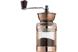 MITBAK Manual Coffee Grinder With Adjustable Settings| Sleek Hand Coffee Bean Burr Mill Great for French Press, Turkish, Espresso & More | Premium Coffee Gadgets are an Excellent For Coffee Lovers