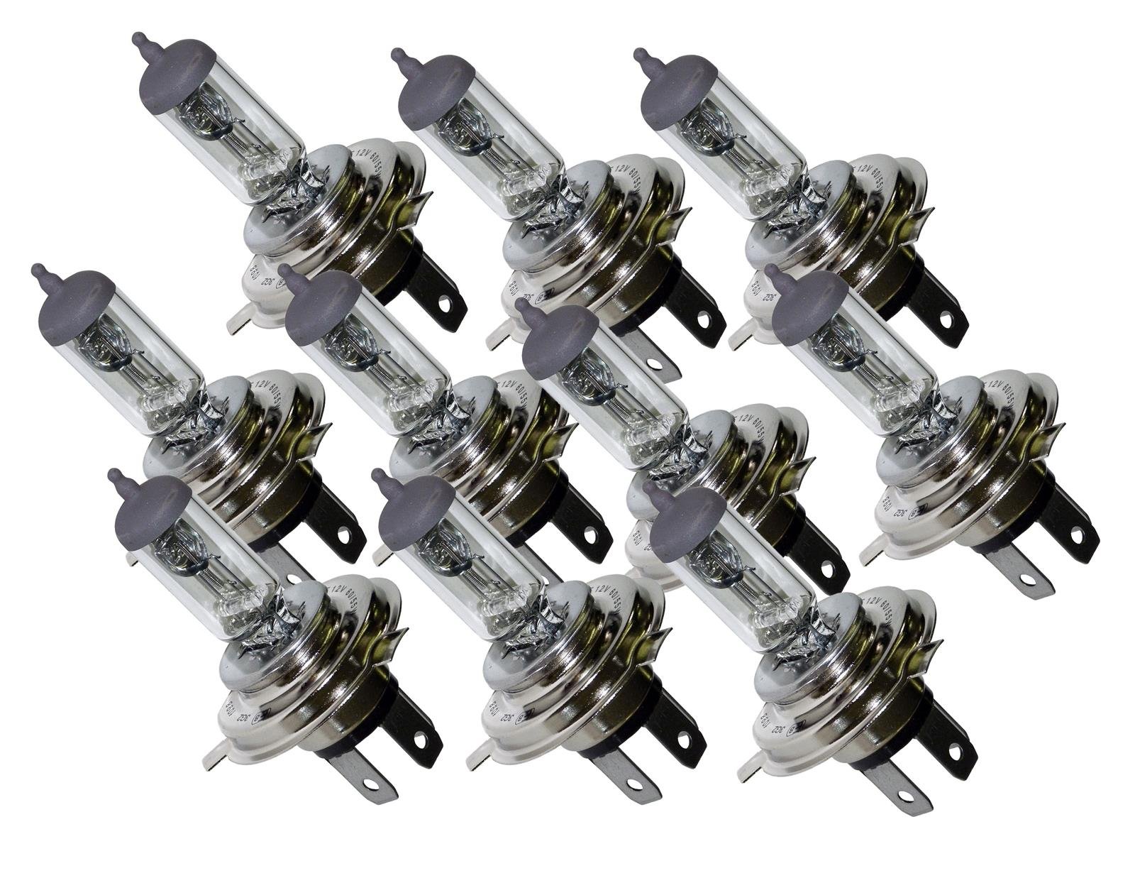 Classic 10x H4 472 Headlamp Headlight Car Bulbs 12v 60/55w (3 PIN) New In Box