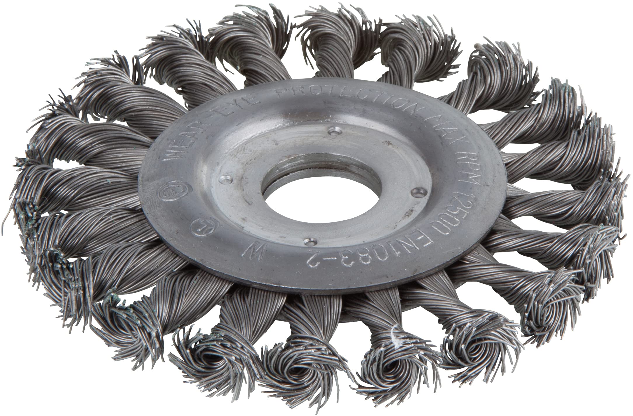 wolfcraft Steel Wire Wheel Brush, twisted, Ø 115 mm I 2148000