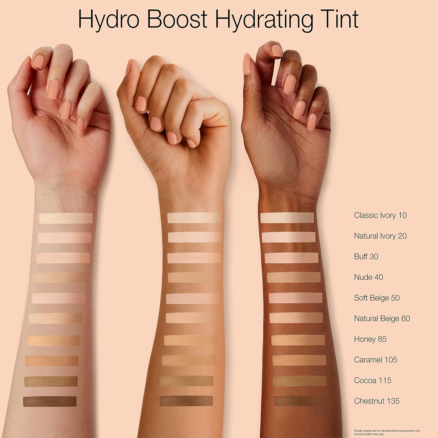 Neutrogena Hydro Boost Hydrating Tint with Hyaluronic Acid, Lightweight Water Gel Formula, Moisturizing, Oil-Free & Non-Comedogenic Liquid Foundation Makeup, 30 Buff Color, 1.0 fl. oz : Beauty