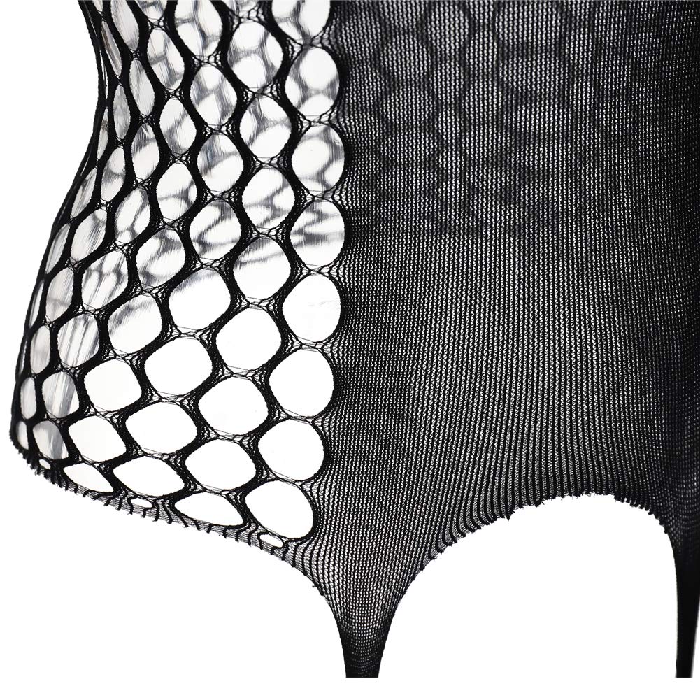 xspice Womens Lace Strappy Fishnet Bodystockings Bodysuit Tights Suspenders