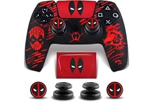 SoAegis Anti-Slip Controller Skin Kit, with 2 Thumb Grip Cover & 2 Elevated Base, Silicone Controller Case with Textured Grip for PS5 DualSense Wireless Edition [PlayStation_5]