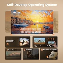 [AI Screen Adjust/Dolby Audio] Projector with WiFi6