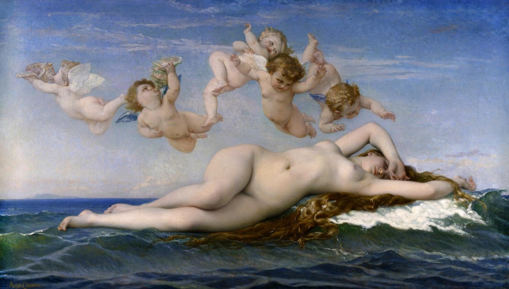 Gifts Delight Laminated 42x24 Poster: Alexandre Cabanel - The Birth of Venus - Google Art Project