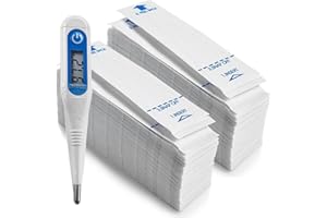 MEDCA Thermometer Probe Covers - Pack of 200 | Universal and Disposable Probe Cover Box for Digital Thermometer for Accurate Sanitary Oral, Rectal and Underarm Digital and Glass Thermometers Reading