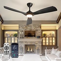 BvenuBigLite Ceiling Fan with Light Modern: 52 Inch