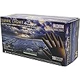 Adenna DLG675 Dark Light 9 mil Nitrile Powder Free Exam Gloves (Black, Medium) Box of 100