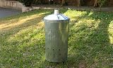 Simpa 180L XXL Galvanised Metal Incinerator with Locking Lid 107cm H view 5