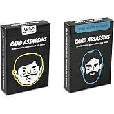Stellar Factory Card Assassins Bundle, Base Game + Expansion, 12 Players | 200+ kill words | capacity doubles from 6 to 12 | for ages 12+ | 90-second rules, no setup, play anywhere
