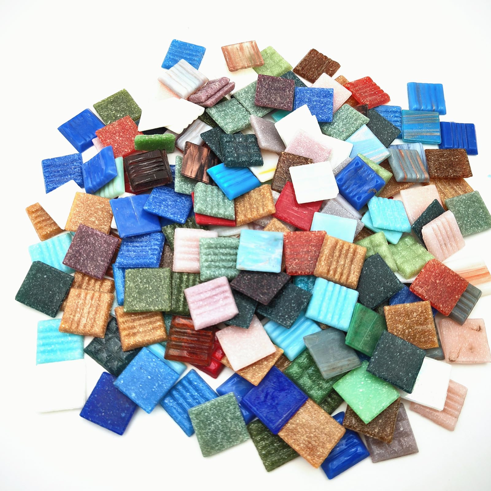 Photo 1 of 1.1LB Quartz Mosaic Tiles, 3/4" Multi Color Mosaic Pieces Stones for DIY Mosaic Making Craft Hobby Arts Home Wall Decoration (Mix Color)