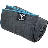 Yoga Mate Perfect Yoga Towel - Super Soft, Sweat Absorbent, Non-Slip Bikram Hot Yoga Towels | Perfect Size For Mat - Ideal For Hot Yoga & Pilates!