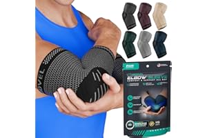 Modvel 2 Pack Elbow Brace - Golfer's Elbow Compression Sleeve Support for Joint Pain Relief, Recovery, Tendonitis Braces, Tennis Elbows Brace For Men & Women, Workout & Weightlifting Arm Wrap, Black