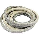 Promrmr 485636 485845 607162 Lawn Mower Deck Drive Belt Fit for Hustler and Fit for Scag STCII-61 Raptor 938597 939223 Lawn Mower, Aramid Cord Dry Wrapped V-Belt Replacement (138" x 5/8")
