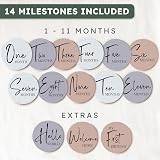 Tiny Trees Baby Milestone Discs & Cards 7 Double-Sided 0-12 Months view 2