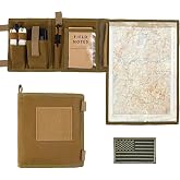 WGLILO Map Case Holder for Outdoors or Hiking,13x10 | Army Gear, Military Map Protector, Waterproof Tactical Map Pouch Holder for Outdoors Land Navigation Kit, 600D Oxford &amp; TPU