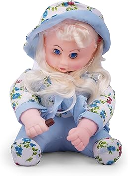 El Figo Merchandise Soft Feel Squishy Plastic Cute Little Fashionable Doll for Kids 24 c.m (Multicolour)