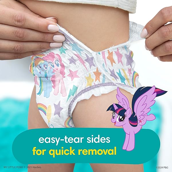 PAMPERS TRAINING PANTS – EASY UPS GIRLS & BOYS – SIZE 3T-4T, 22 COUNT, MY LITTLE PONY POTTY UNDERWEAR (PACKAGING MAY VARY)