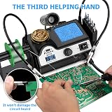 Preciva 927II Soldering Station Kit 60W 2 Helping Hands 5 Tips LCD view 2