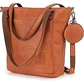 BERLINER BAGS Vintage Genuine Leather Tote Bag Verona, Handbag, Large Shopper, Work Bag for Women