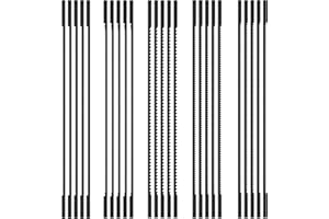 25 Pcs Scroll Saw Blade Set 6-1/2inch High Carbon Steel Wood Cutting Saw Blades Kit Clean Cut Coping Blades Wood Cutting Scro