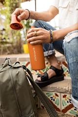 LifeStraw Go Series Insulated Stainless Steel Water Filter Bottle 24oz Thistle view 4
