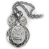 St. Colette Locket Necklace, Patron Saint Confirmation Gift, Catholic Jewelry Elegantly Packaged