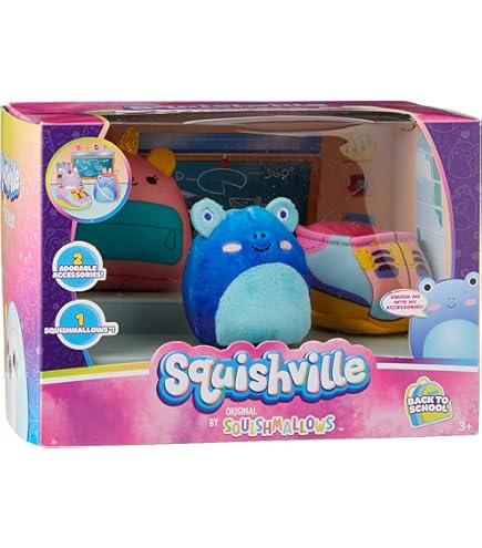 Squishville SQM0252-14er Pack, Superweiche Mini-Squishmallows, 5cm Plüschfiguren, Mehrfarbig
