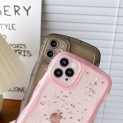 Qokey for iPhone 13 Mini Case 5.4" Curly Wave Edge