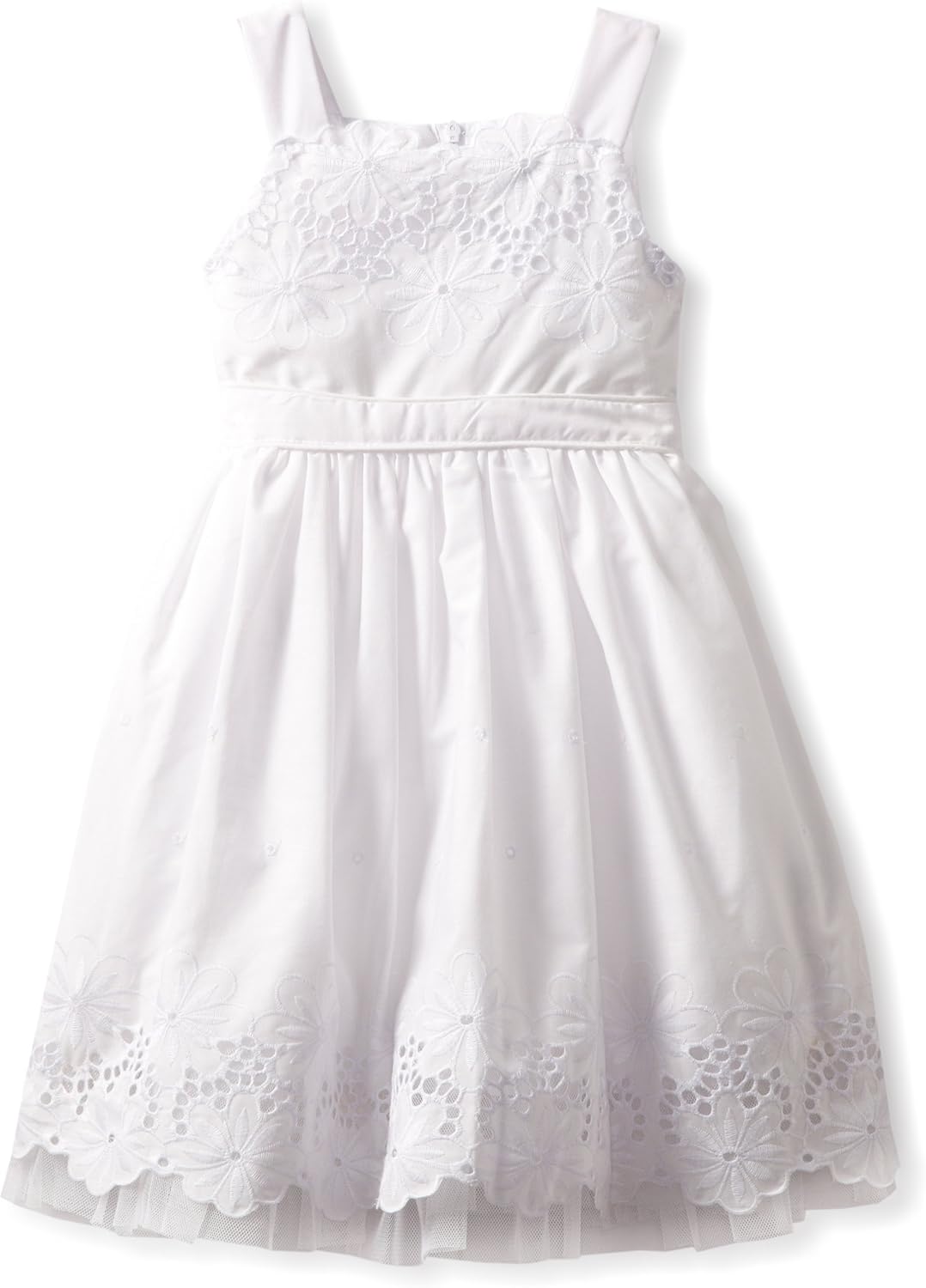 girls white eyelet dress