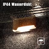 Solpex Solar Deck Lights 16 Pack Brown Warm White Outdoor Waterproof view 5
