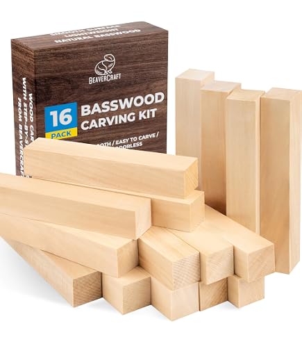 Lot De 15 Blocs De Bois De Tilleul Bruts – 10 X 2,5 X 2,5 Cm – Parfaits Pour Sculpture, Maquettes, Décoration