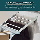 OurHouse Heated Winged Clothes Airer, 20 Bars, 15kg Capacity, Portable view 3