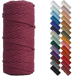 NOANTA Wine Red Macrame Cord 3mm x