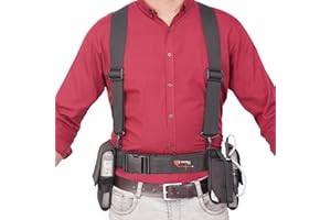 LVAD GEAR LVAD Harness Belt for HeartMate Adjustable Support Belt with 3 Secure Pouches for Controller & Batteries Heavy-Duty Material